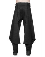 DOUBLE LAYERED LINEN TROUSERS