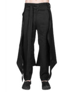 DOUBLE LAYERED LINEN TROUSERS