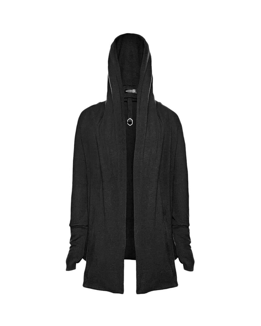 RUGAM WOOL HOODED CARDIGAN