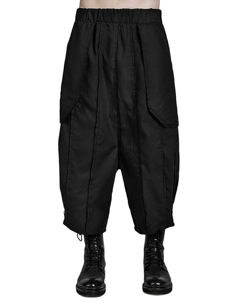 CONSTRUCTIVE DROP CROTCH TROUSERS