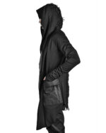 FIBER BOND HOODED JERSEY CARDIGAN