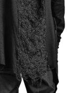 FIBER BOND HOODED JERSEY CARDIGAN