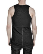 LAYERED SCAR SLEEVELESS TOP