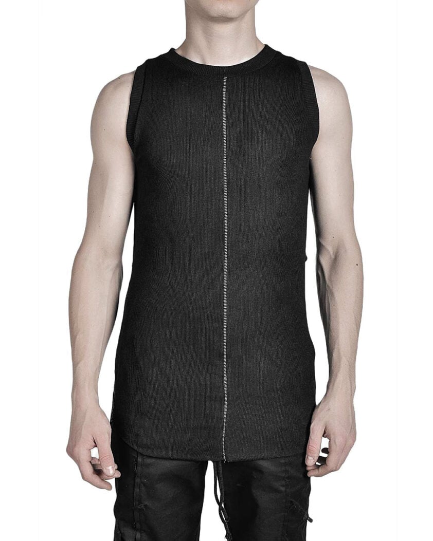 LAYERED SCAR SLEEVELESS TOP