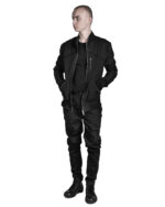 ZIPPED PANEL BIKER JACKET