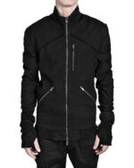 ZIPPED PANEL BIKER JACKET