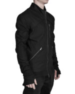 ZIPPED PANEL BIKER JACKET