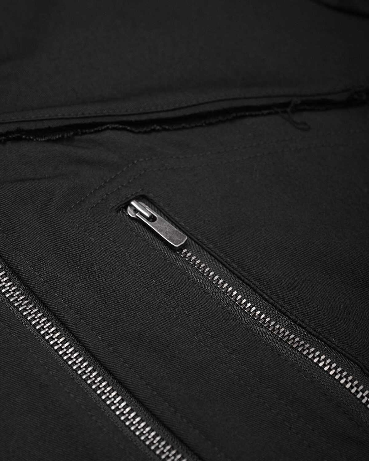 ZIPPED PANEL BIKER JACKET