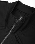 ZIPPED PANEL BIKER JACKET