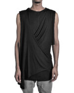 DRAPED LAYER SLEEVELESS TOP