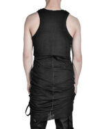 LONG LAYERED SCAR TANK TOP