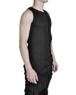 LONG LAYERED SCAR TANK TOP