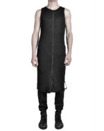 LONG LAYERED SCAR TANK TOP