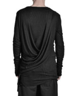 DRAPED LAYERS LONG SLEEVE T-SHIRT