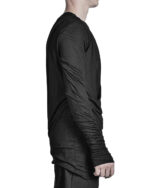 DRAPED LAYERS LONG SLEEVE T-SHIRT