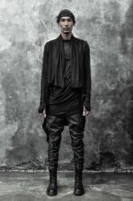 DRAPED LAYERS LONG SLEEVE T-SHIRT