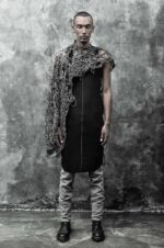 LONG LAYERED SCAR TANK TOP