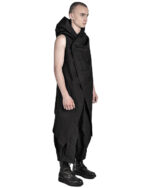 PANEL CONSTRUCT SLEEVELESS CARDIGAN