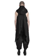 PANEL CONSTRUCT SLEEVELESS CARDIGAN