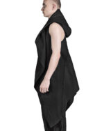 PANEL CONSTRUCT SLEEVELESS CARDIGAN