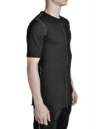 LAYERED SCAR-STITCHED T-SHIRT