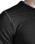 LAYERED SCAR-STITCHED T-SHIRT