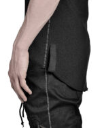 LAYERED SCAR-STITCHED T-SHIRT