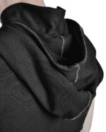 SCAR-STITCHED SLEEVELESS HOODIE