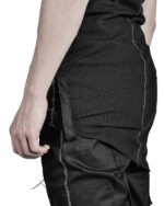 SCAR-STITCHED SLEEVELESS HOODIE