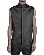 SLEEVELESS COLLAR SHIRT