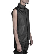 SLEEVELESS COLLAR SHIRT