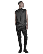 SLEEVELESS COLLAR SHIRT