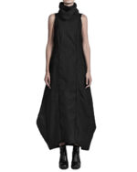 Constructive long collar dress