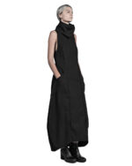 Constructive long collar dress