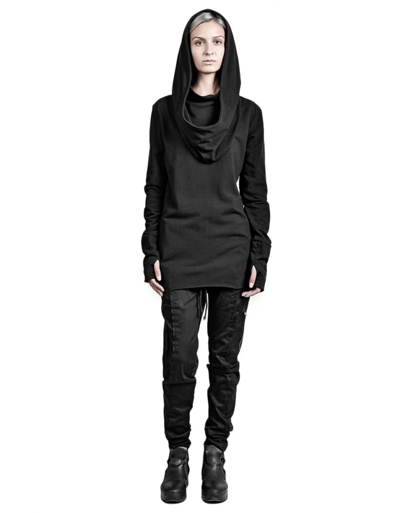 Deconstructed Collar Hoodie