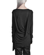 DRAPED LAYERS LONG SLEEVE T-SHIRT