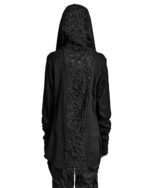 FIBER BOND HOODED JERSEY CARDIGAN