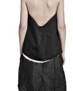 CONTRAST OPEN BACK LAYERED TOP