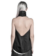 CONTRAST OPEN BACK LAYERED TOP
