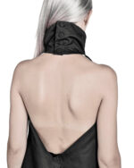 CONTRAST OPEN BACK LAYERED TOP