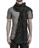 BLACK FIBER BOND UNISEX SCARF
