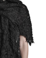 BLACK FIBER BOND UNISEX SCARF