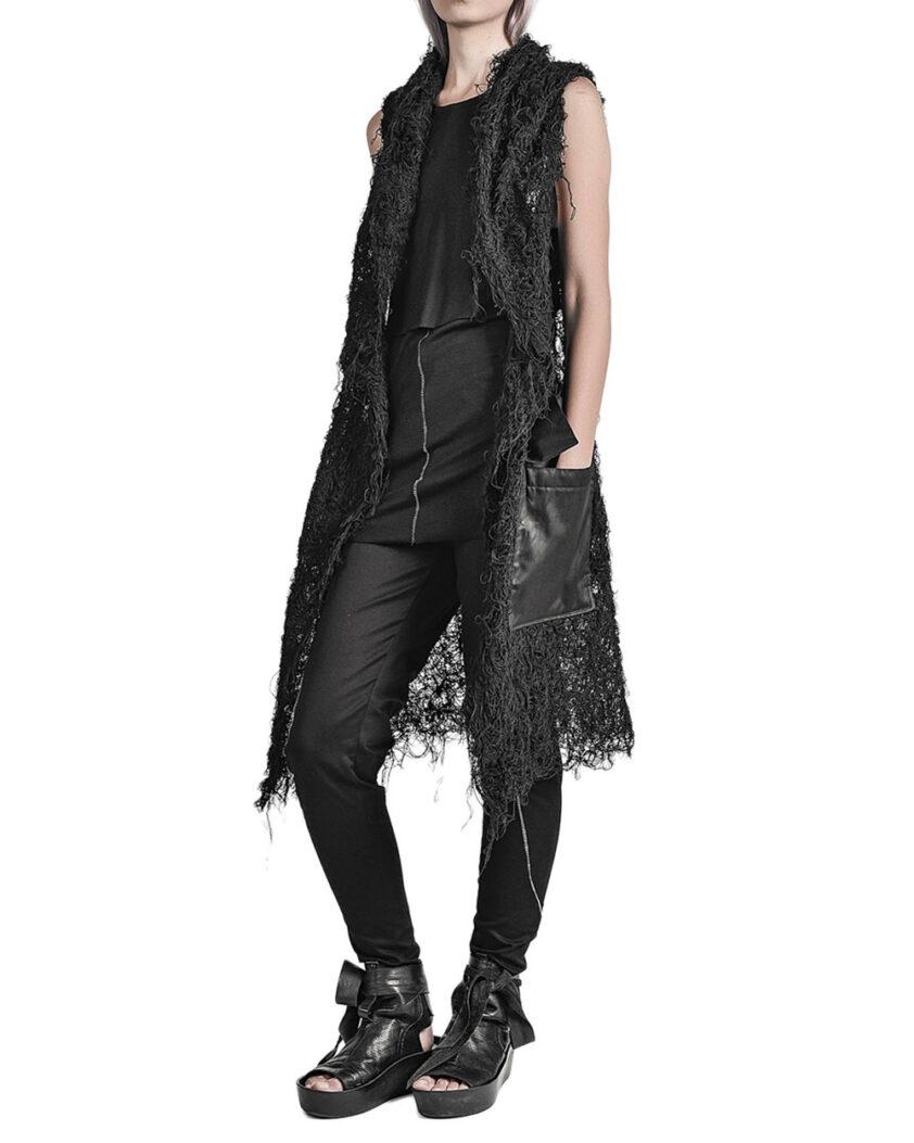 FIBER BOND HOODED CARDIGAN