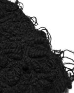 Black Fiber Bond Beanie Hat