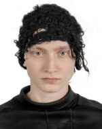 Black Fiber Bond Beanie Hat