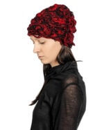 Red Fiber Bond Beanie Hat