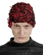 Red Fiber Bond Beanie Hat