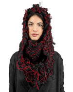 Red Fiber Bond Hood & Neck Warmer