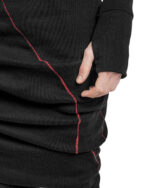 Elongated Scar Turtleneck Top