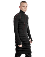 Elongated Scar Turtleneck Top